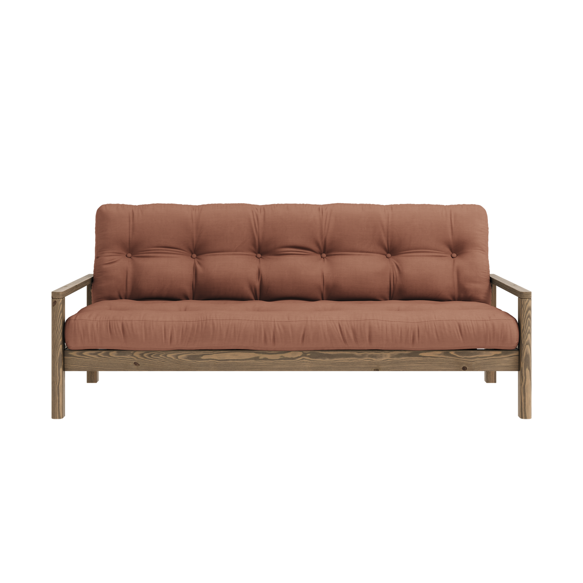 MANETTE CAROUBE MARRON AVEC MATELAS MIXTE 5 COUCHES MARRON ARGILE