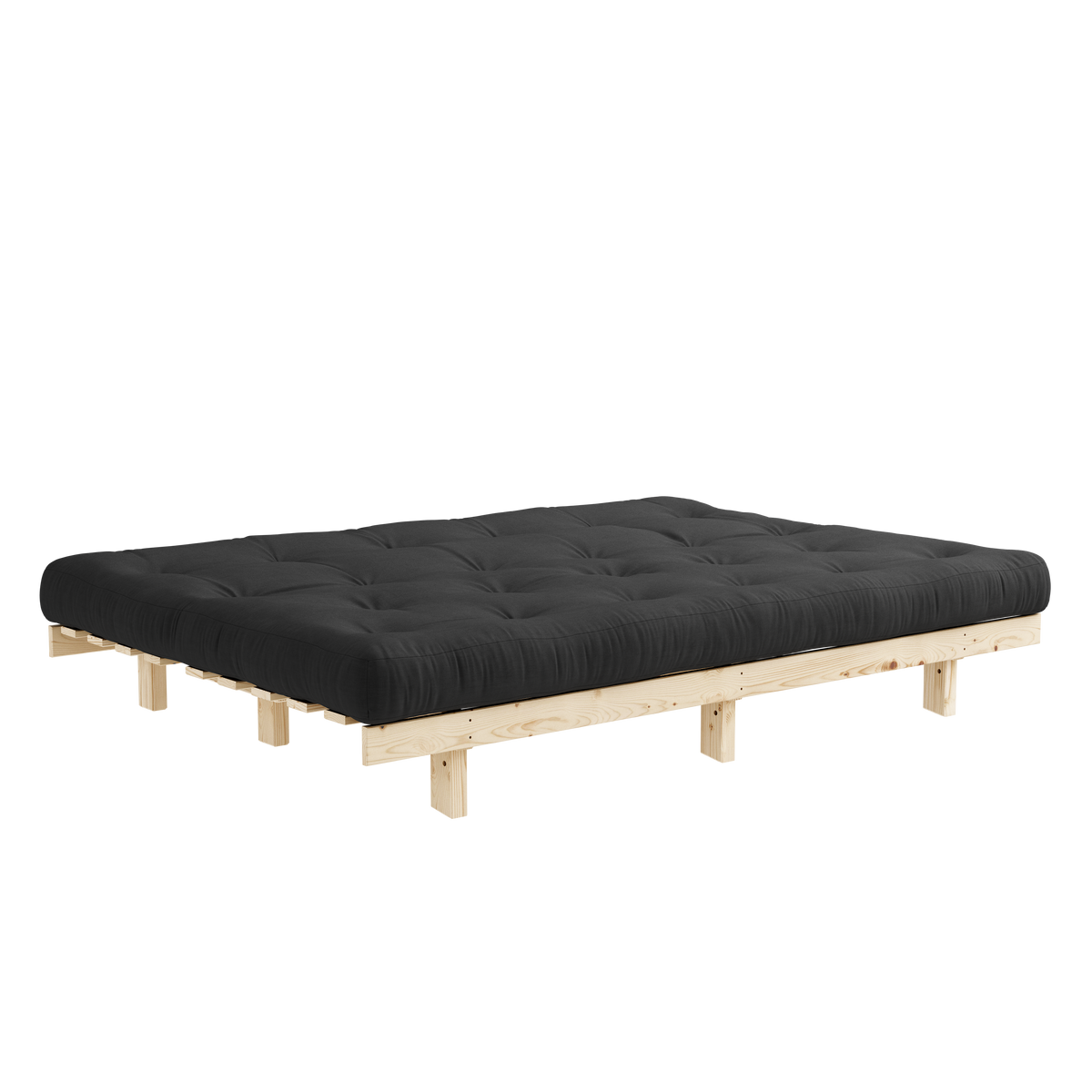 LEAN RAW 130 X 200 W. ALPHA MATTRESS DARK GREY