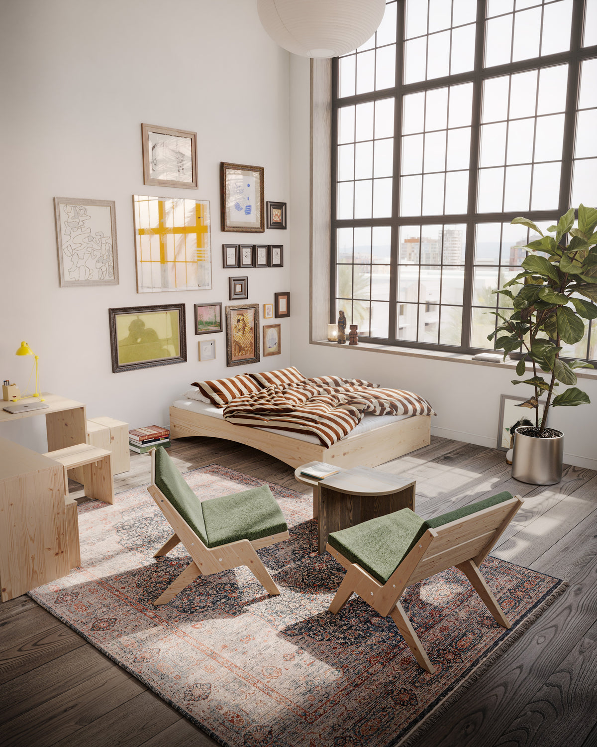 ORBIT BED RAW 160 X 200