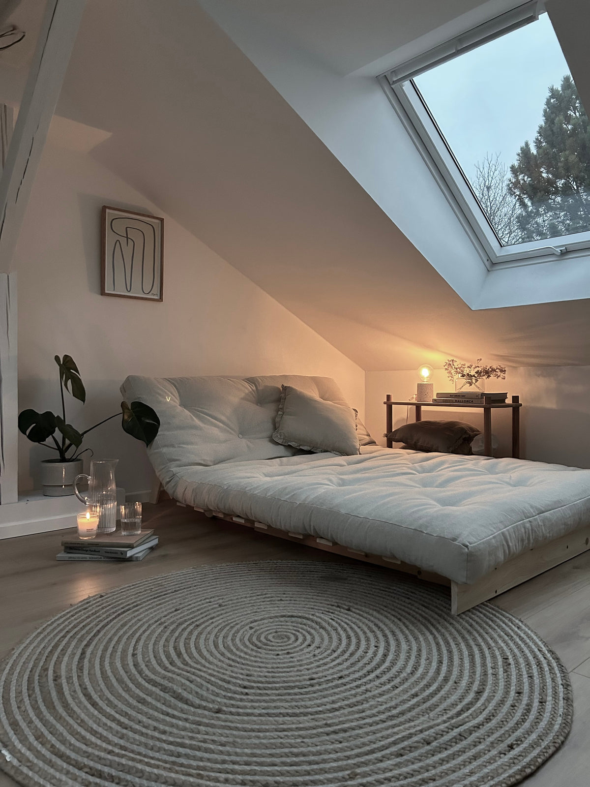 ROOTS RAW 140 X 200 W. ROOTS MATTRESS CLAY BROWN