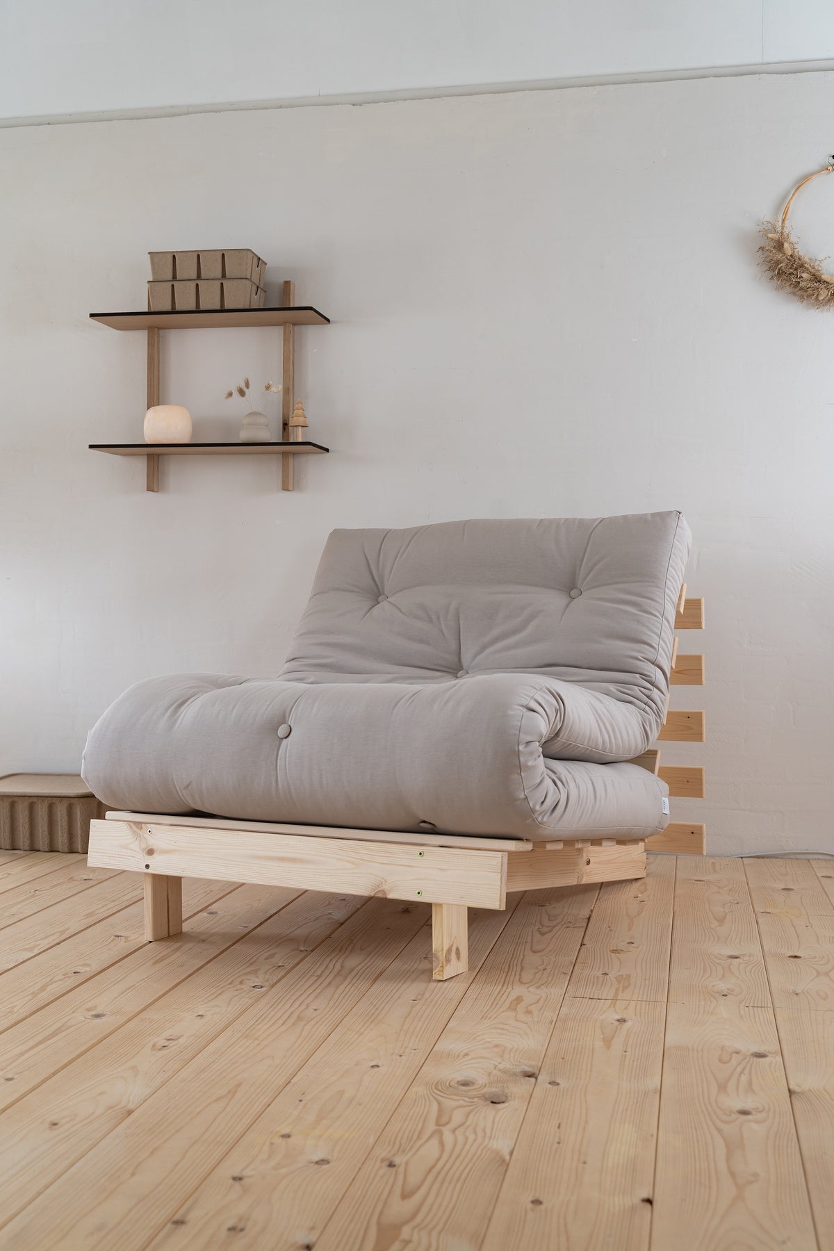 ROOTS RAW 90 X 200 W. ROOTS MATTRESS WHEAT BEIGE