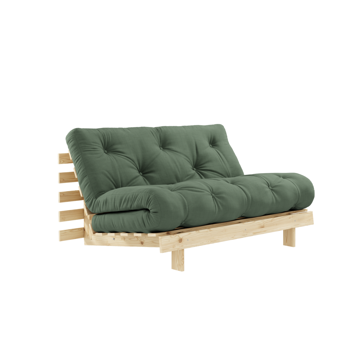 ROOTS RAW 140 X 200 W. ROOTS MATTRESS OLIVE GREEN