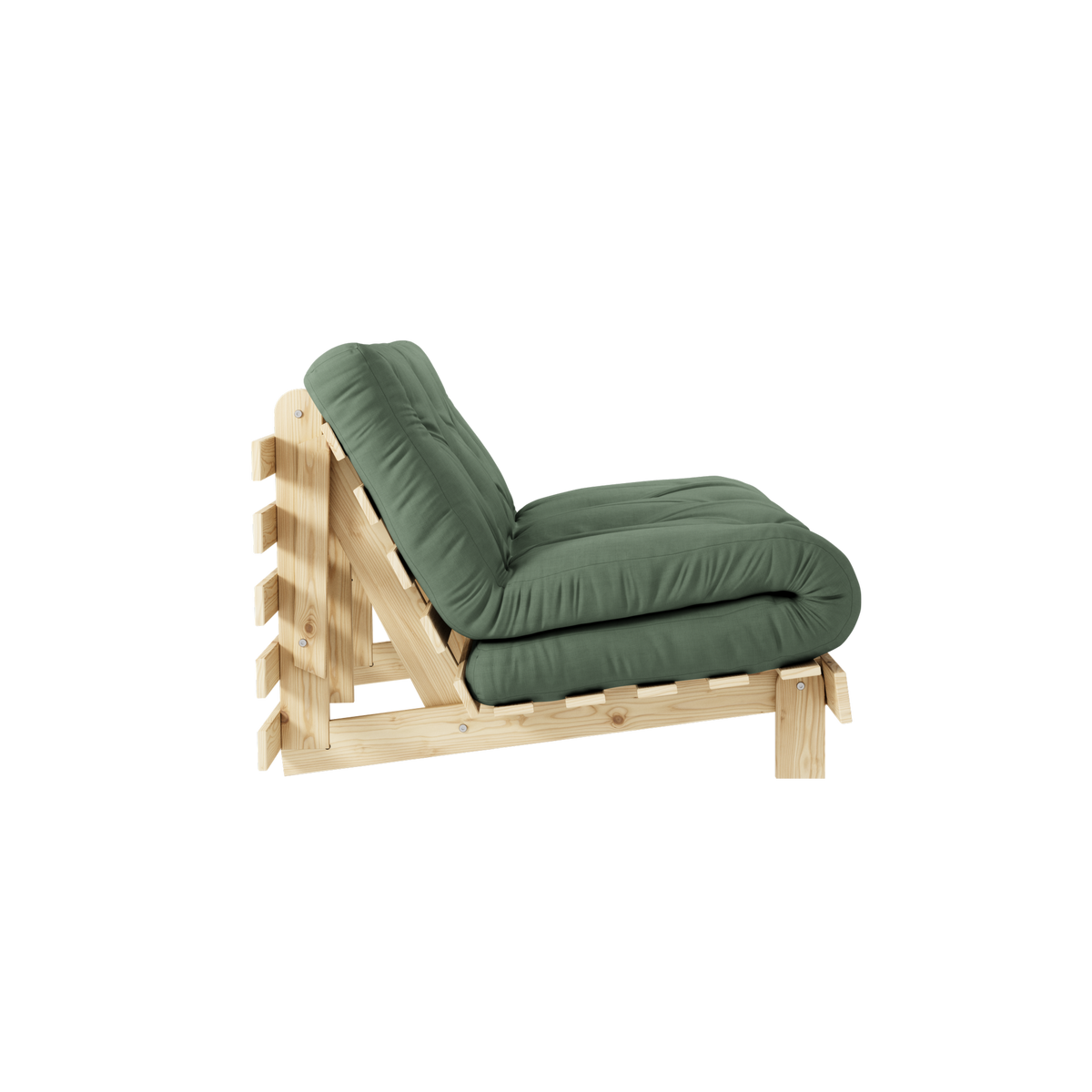 ROOTS RAW 140 X 200 W. ROOTS MATTRESS OLIVE GREEN