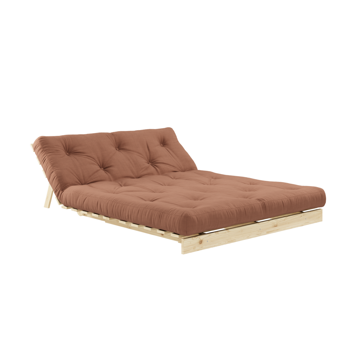ROOTS RAW 140 X 200 W. ROOTS MATTRESS CLAY BROWN