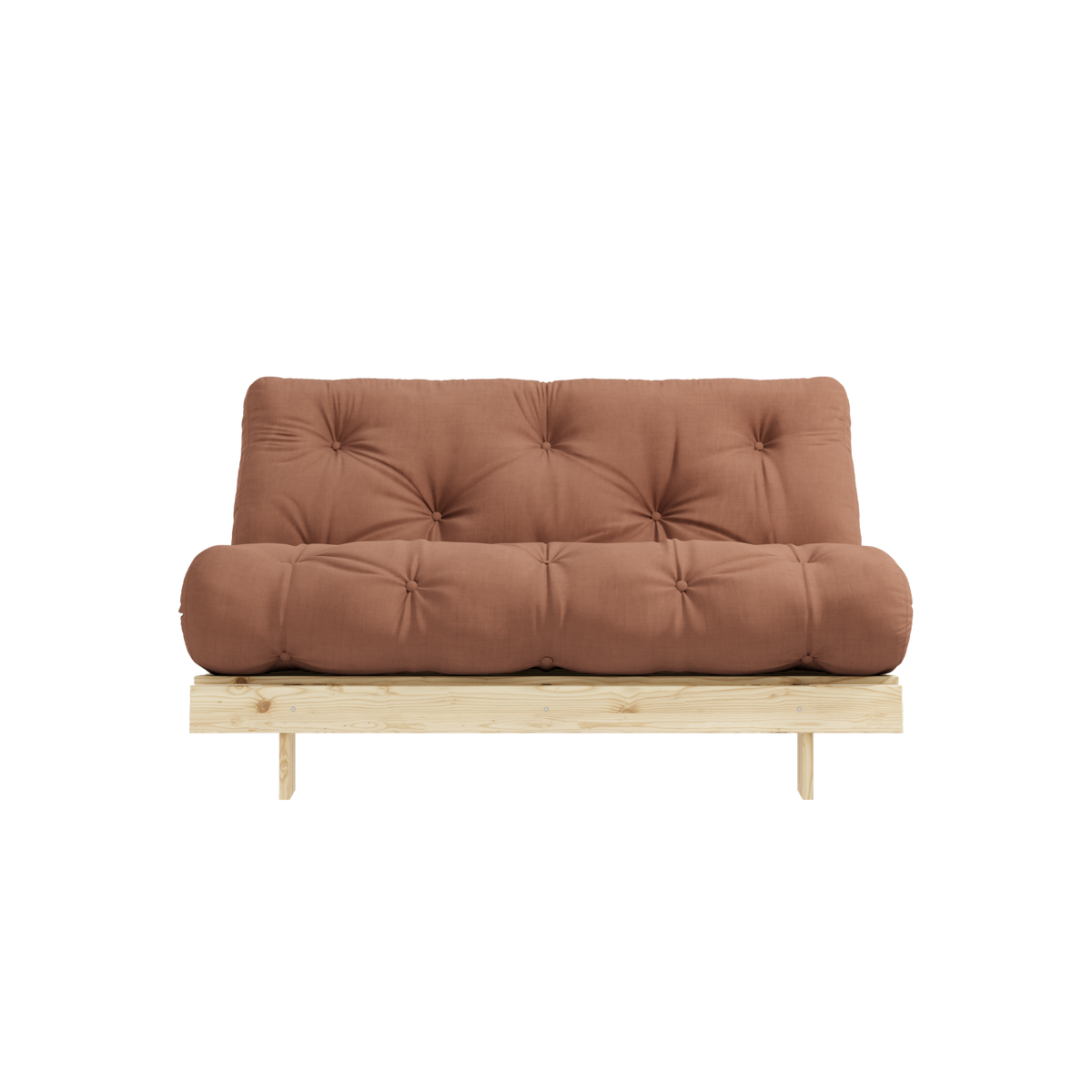 ROOTS RAW 140 X 200 W. ROOTS MATTRESS CLAY BROWN