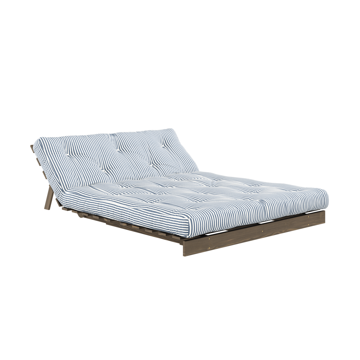 ROOTS CAROB BROWN 140 X 200 W. ROOTS MATTRESS BEACH BLUE