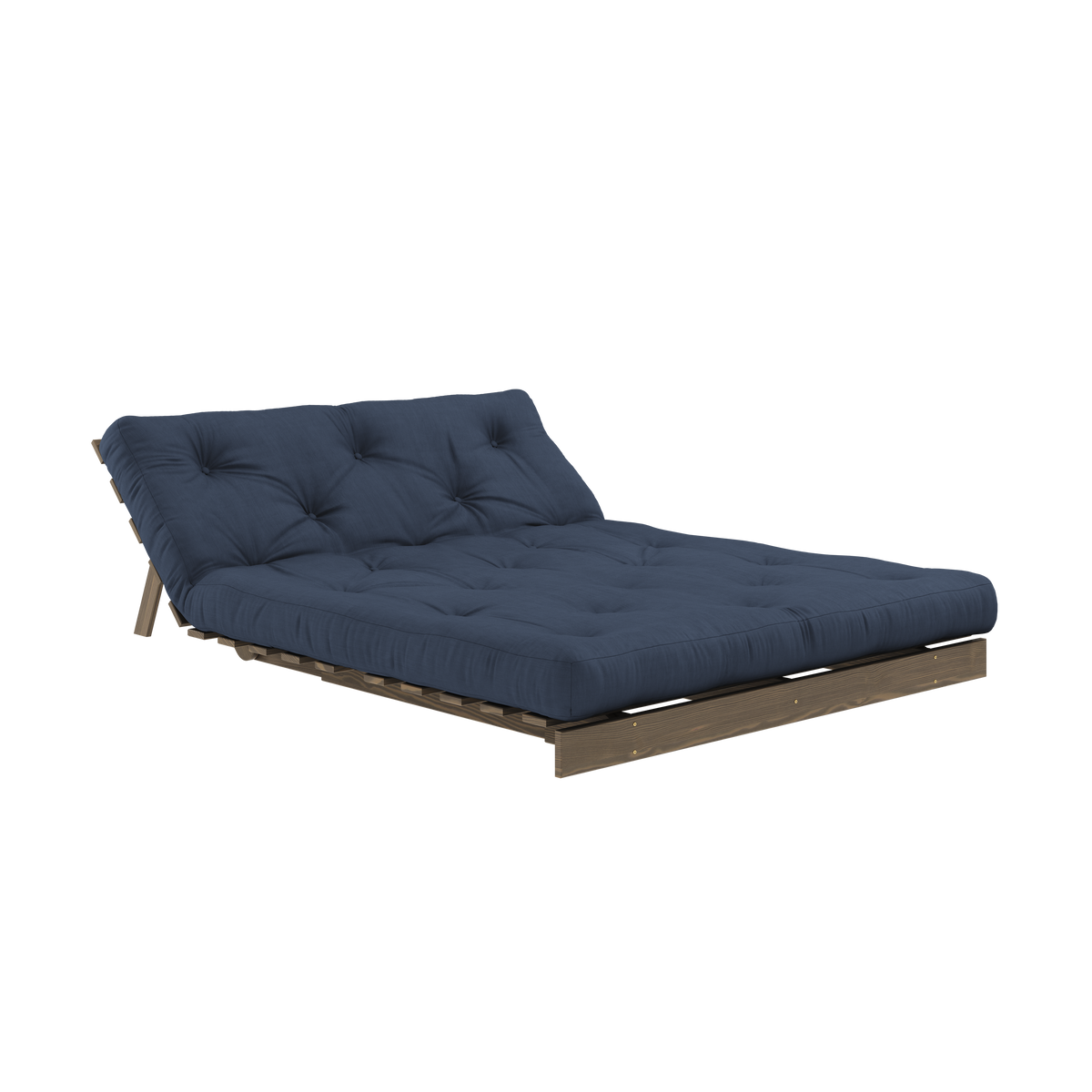 ROOTS CAROB BROWN 140 X 200 W. ROOTS MATTRESS NAVY