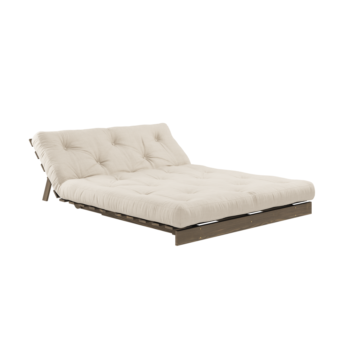 ROOTS CAROB BROWN 140 X 200 W. ROOTS MATTRESS BEIGE