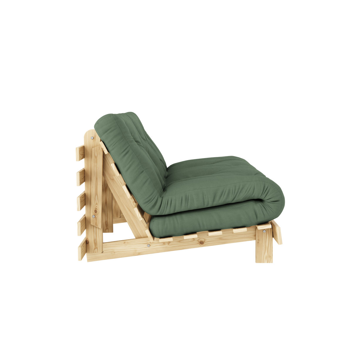 ROOTS RAW 160 X 200 W. ROOTS MATTRESS OLIVE GREEN