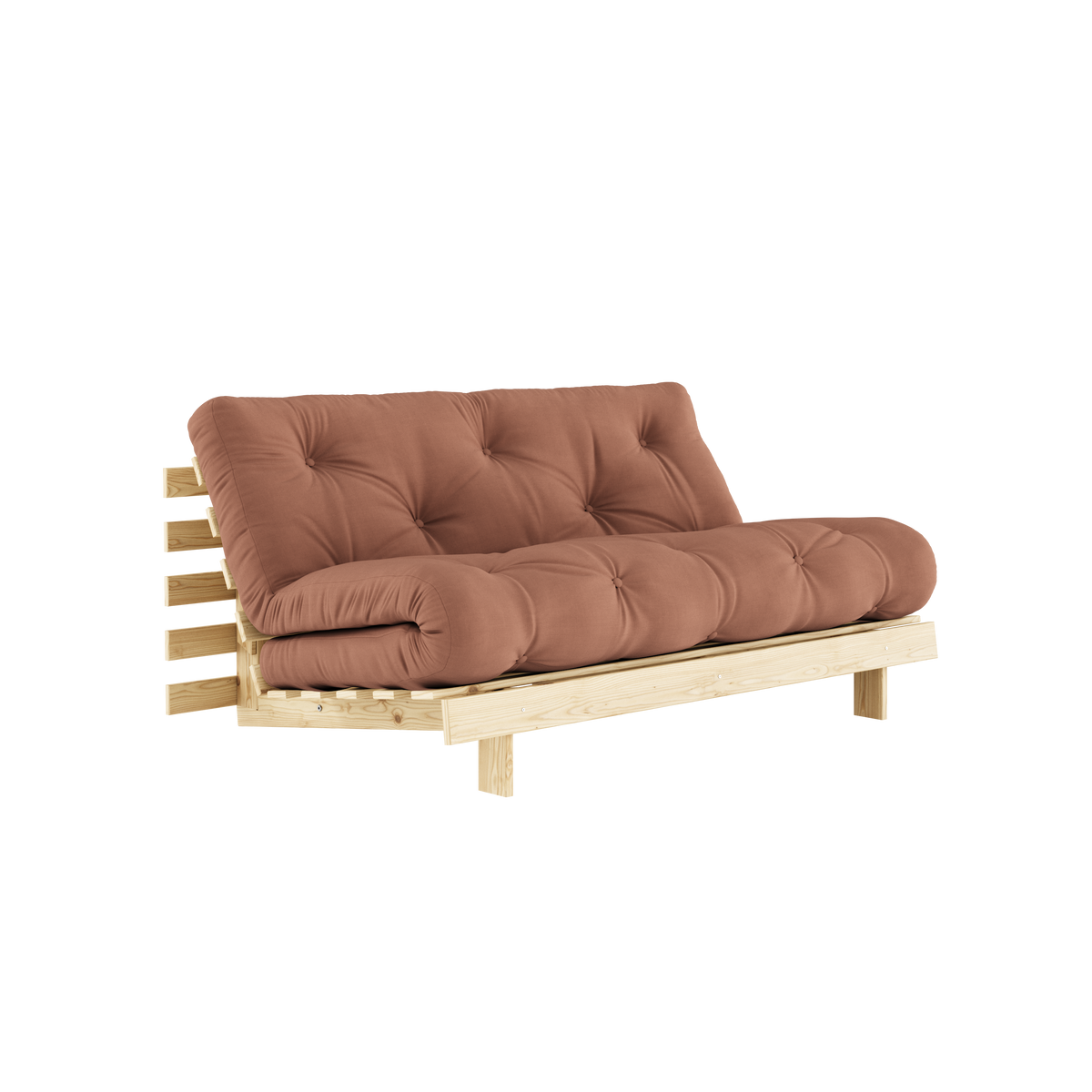 ROOTS RAW 160 X 200 W. ROOTS MATTRESS CLAY BROWN