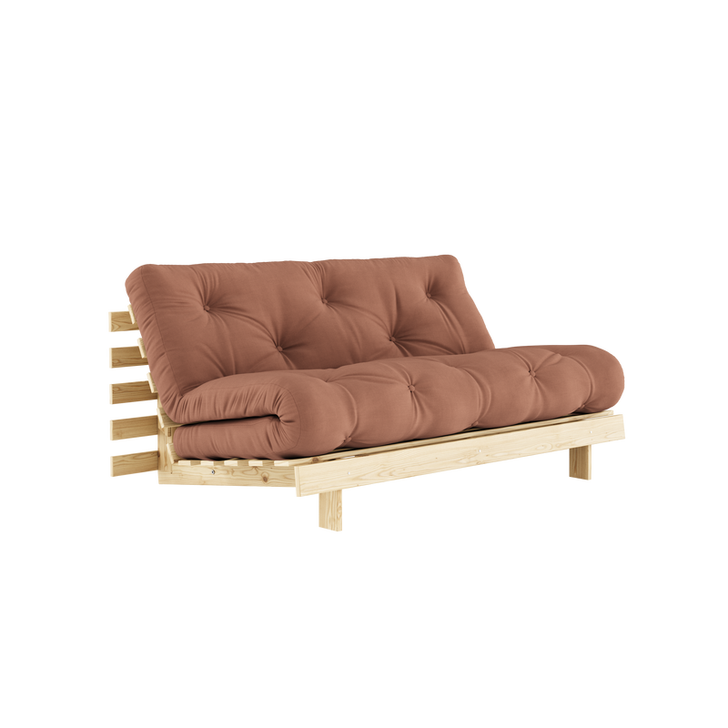 ROOTS RAW 160 X 200 W. ROOTS MATTRESS CLAY BROWN