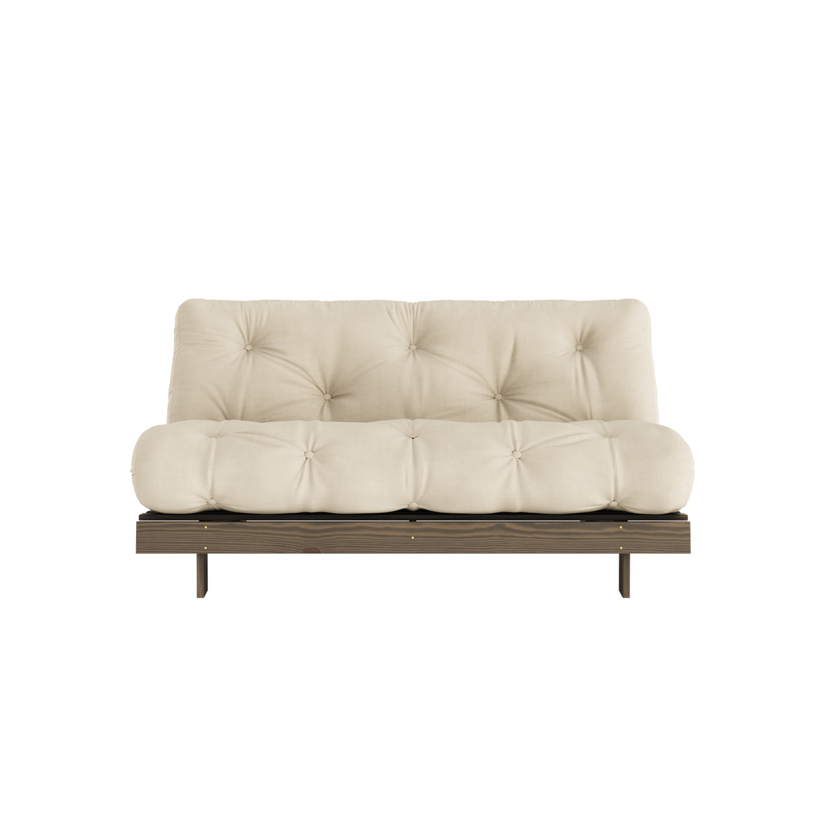 ROOTS CAROB BRUN 160 X 200 AVEC MATELAS ROOTS BEIGE