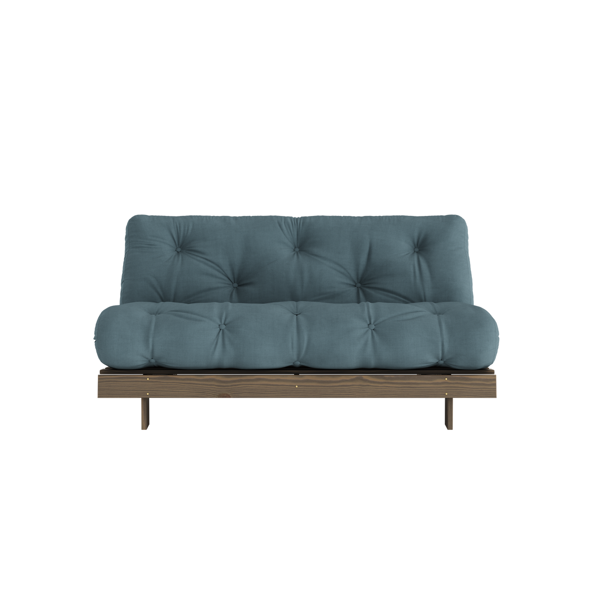 ROOTS CAROB BROWN 160 X 200 W. ROOTS MATTRESS PETROL BLUE