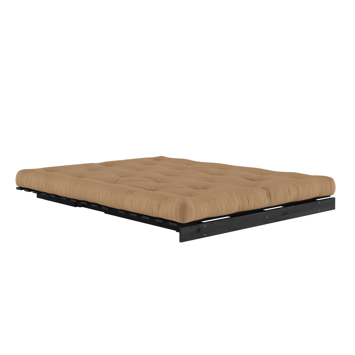 ROOTS BLACK NIGHT LACQUERED 160 X 200 W. ROOTS MATTRESS MOCCA