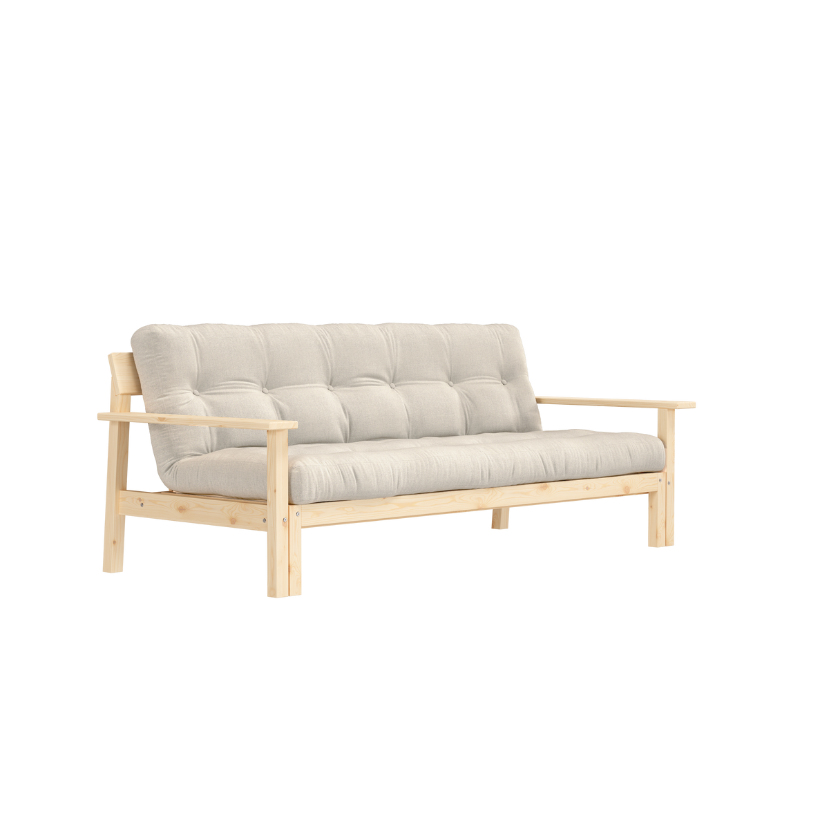 UNWIND CLEAR LACQUERED W. 5-LAYER MIXED MATTRESS LINEN