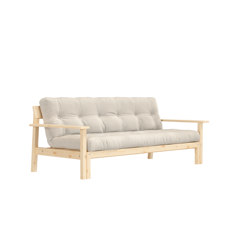 UNWIND CLEAR LACQUERED W. 5-LAYER MIXED MATTRESS LINEN